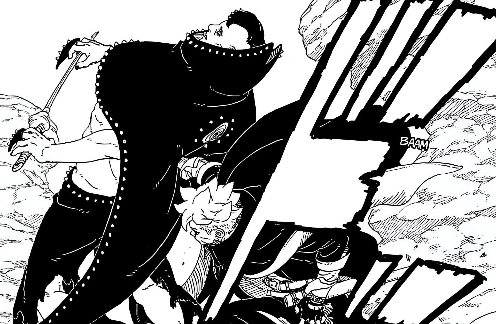 Jura and Boruto as seen in the manga (Image via Shueisha)